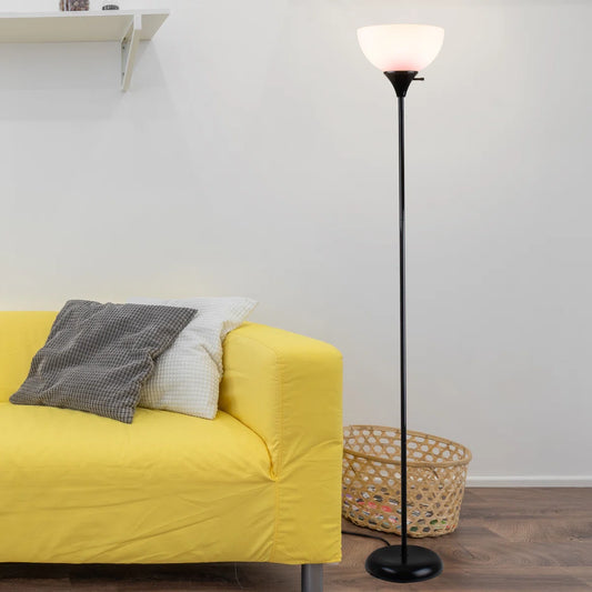 Kamelya 71'' Torchiere Floor Lamp with Outlet