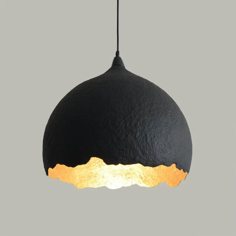 Paper mache pendant lamp Malva C50
