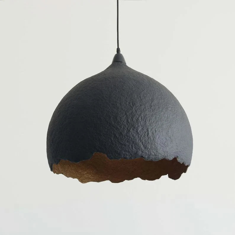Paper mache pendant lamp Malva C50